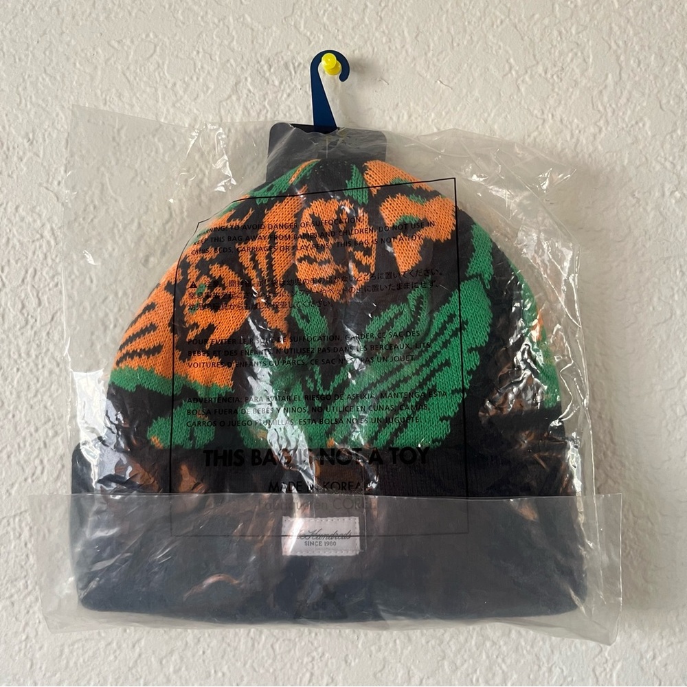 The Hundreds Colibri Beanie with Orange and Green Design